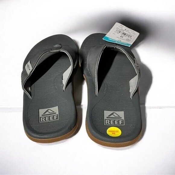 🌻 NEW w.Tags Reef Men's Grey Santa Ana Sandals Men's Size 9 - Picture 4 of 11